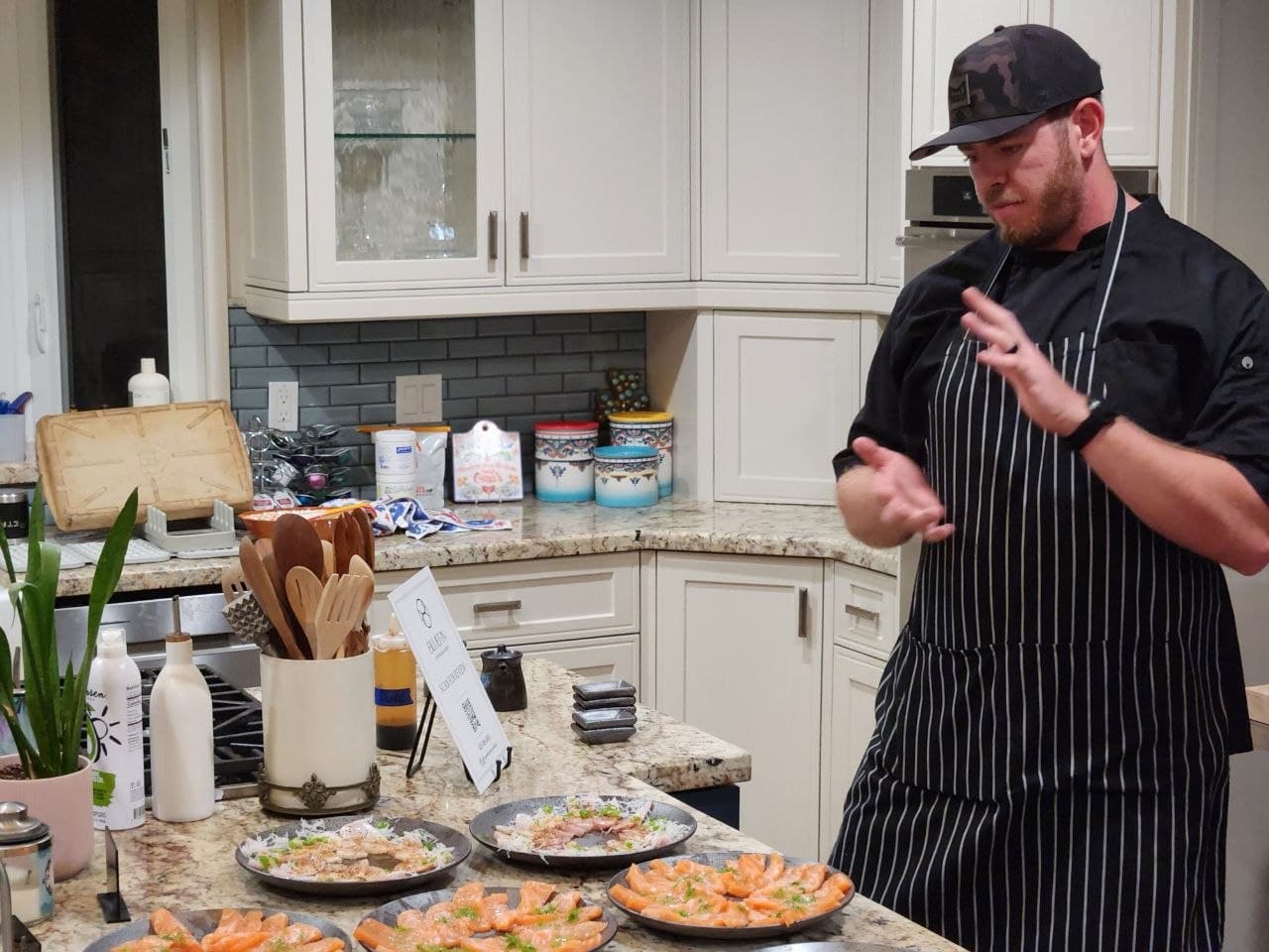 Daily Network Insights partnering with a local food service business for an event